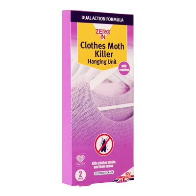 STV Zero In Clothes Moth Killer Hanging Unit Twin Pack