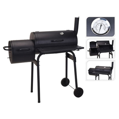 Procamp Round Barrel Double BBQ Grill - Shop  Charcoal Grills at  Trekaline