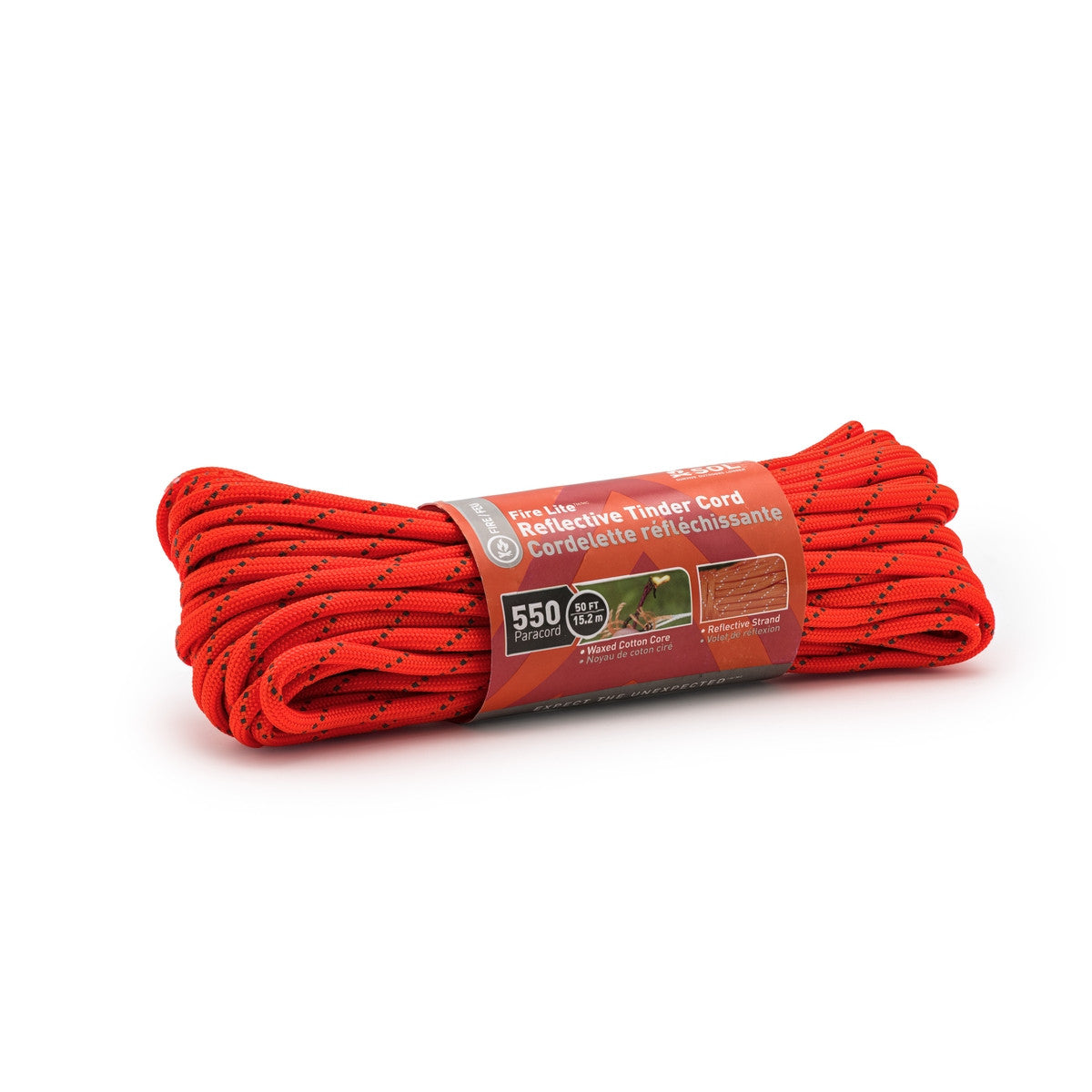 Survive Outdoors Longer Fire Lite 550 Reflective Tinder Cord - 50 ft