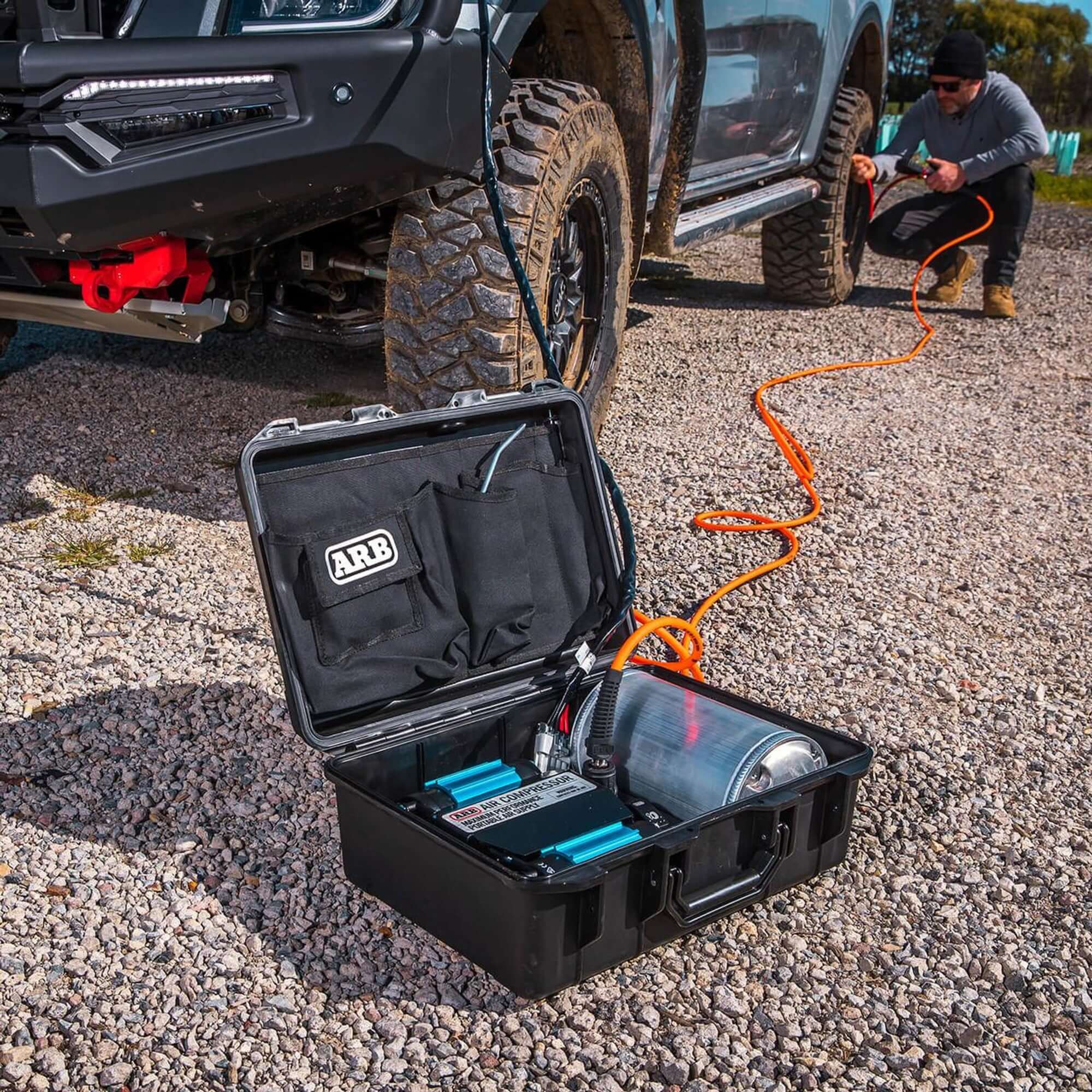 ARB Portable Twin Motor 12V Air Compressor - Shop  Air Compressors at  Trekaline