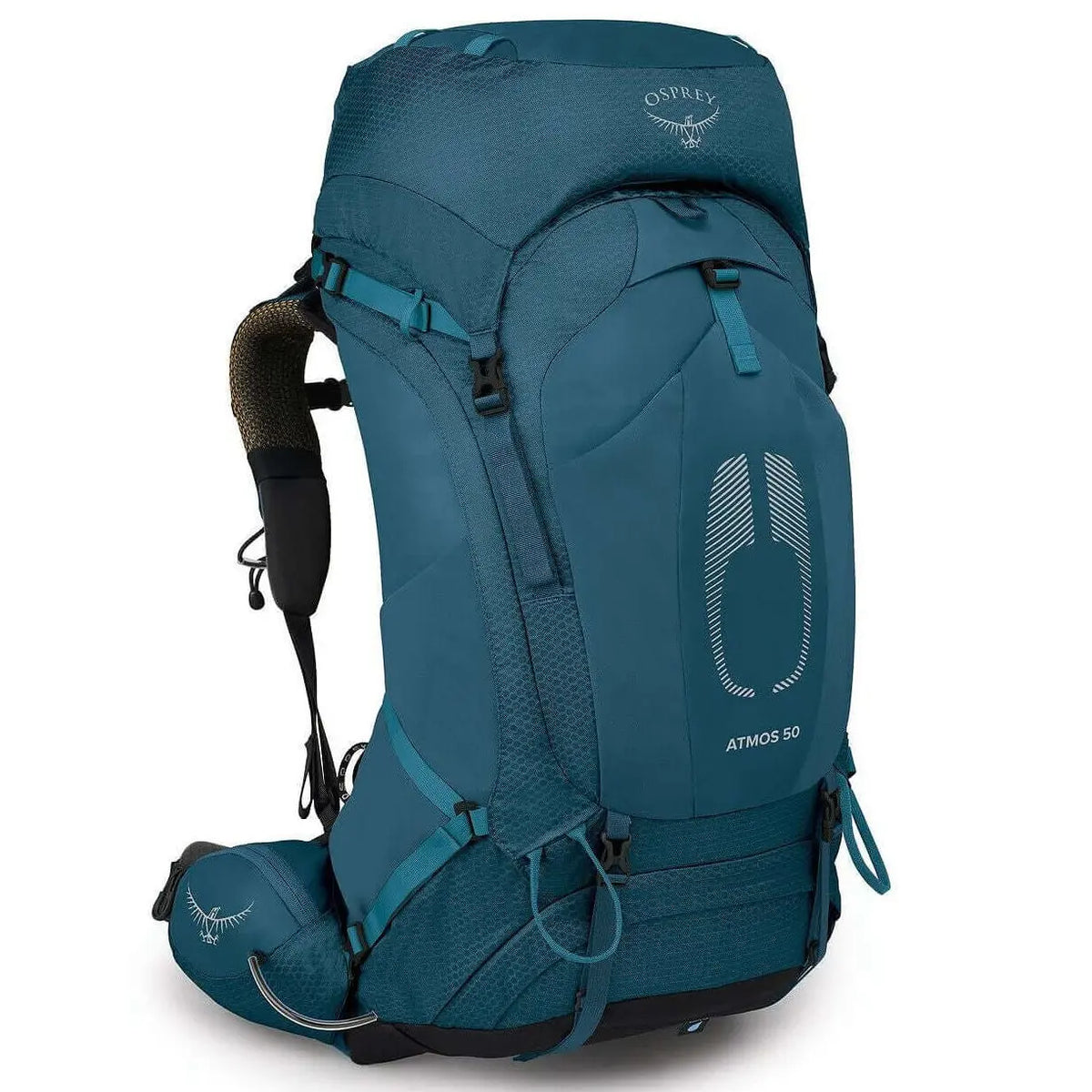 Osprey Atmos AG 50 - Men backpack for comfortable and ventilated multiday trips, featuring AntiGravity suspension.
