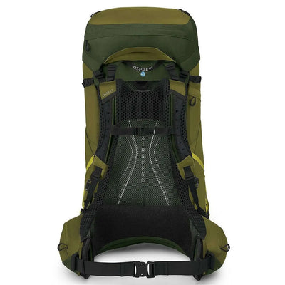 Osprey Atmos AG LT 65 - Men backpack featuring AntiGravity suspension and rain cover for comfortable backpacking.