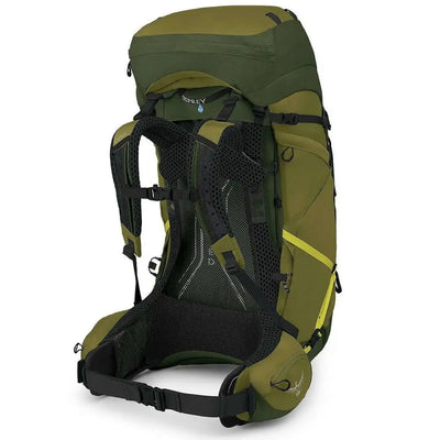 Osprey Atmos AG LT 65 - Men backpack with AntiGravity suspension & rain cover, ideal for backpacking trips, made with recycled materials.