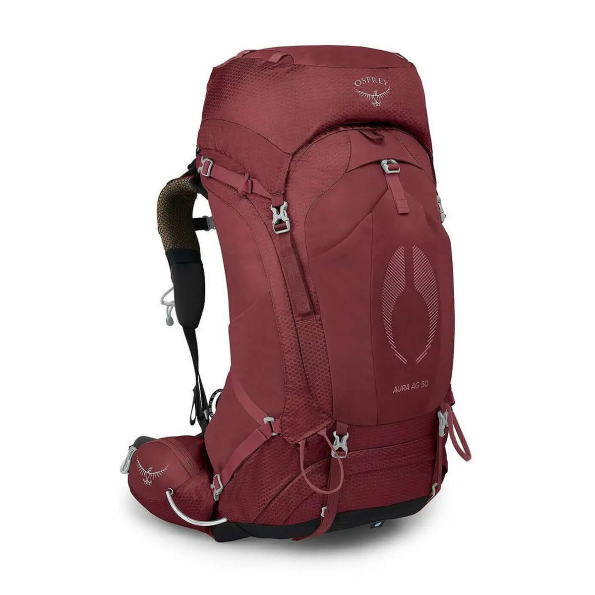 Osprey Aura AG 50 - Women backpack designed for comfort and ventilation on multiday trips, featuring AntiGravity suspension for a perfect fit.