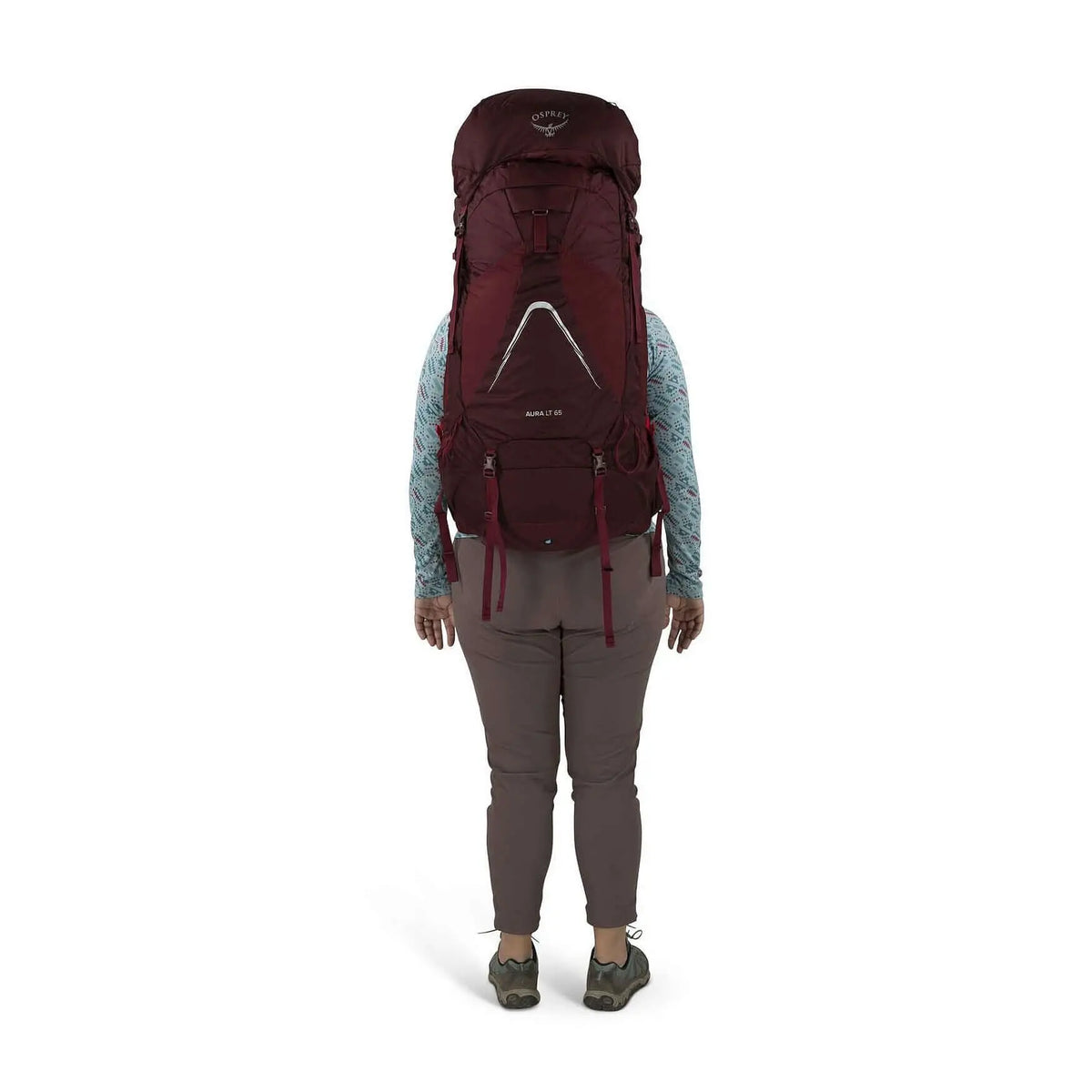 Osprey Aura AG LT 65 - Women backpack showcasing AntiGravity suspension for optimal comfort and capacity.