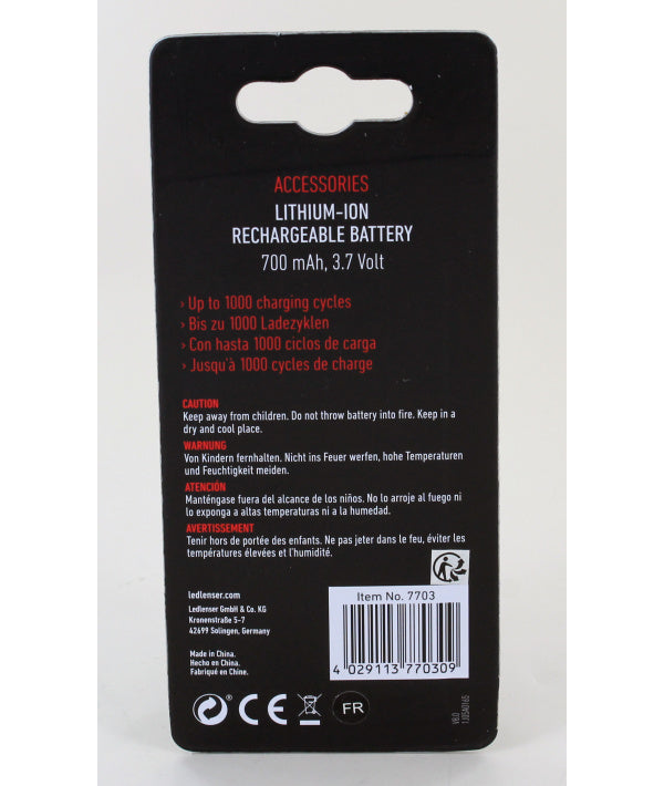 Ledlenser 14500 Li-Ion Battery 700 mAh - Shop  Batteries at  Trekaline