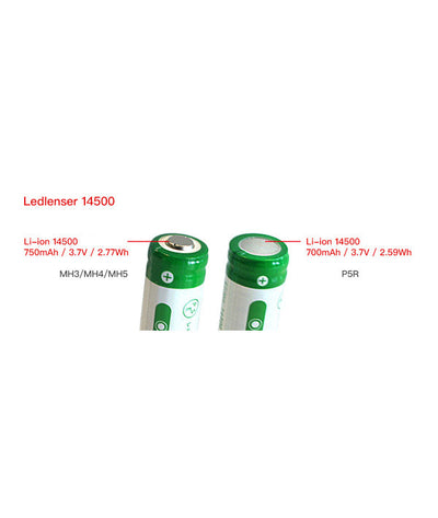 Ledlenser 14500 Li-Ion Battery 750 mAh - Shop  Batteries at  Trekaline