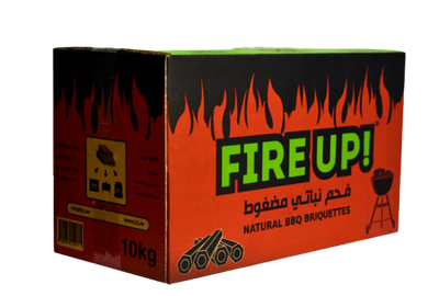 Fire Up Natural BBQ Charcoal Briquettes 10kg - Shop  Alternate Fuels at  Trekaline