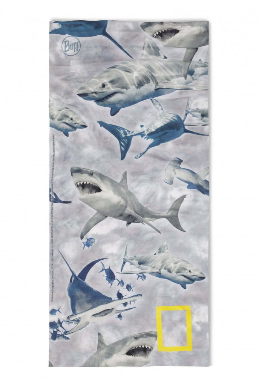 Buff CoolNet UV Neckwear National Geographic Sile Light Grey