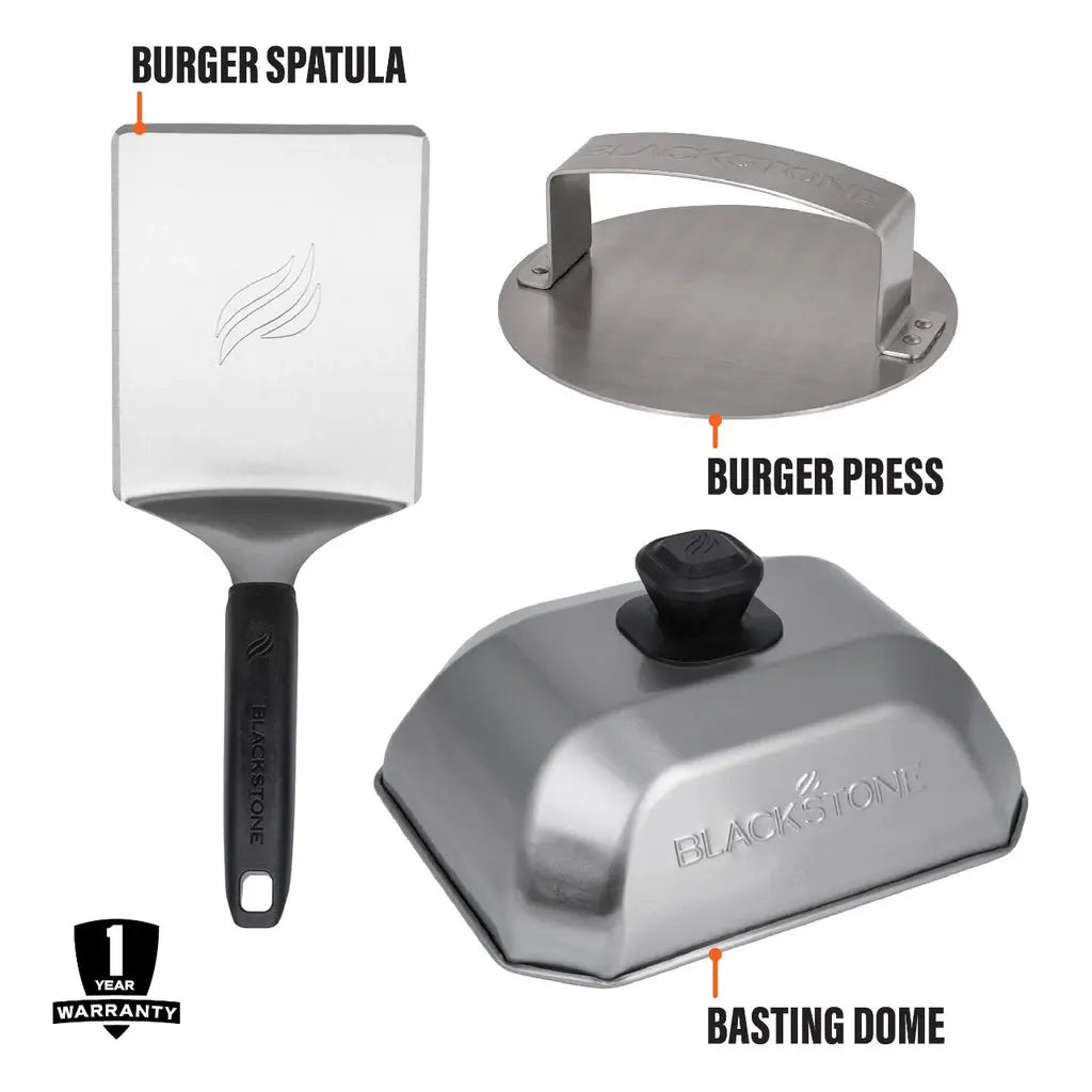 Blackstone Hamburger Kit 3 Pieces - Shop  Grill and Fire Pit Accessories at  Trekaline