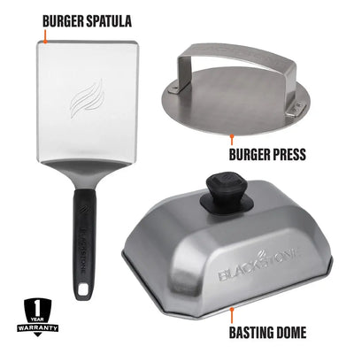 Blackstone Hamburger Kit 3 Pieces - Shop  Grill and Fire Pit Accessories at  Trekaline