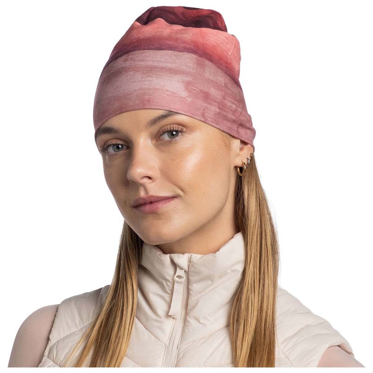 Buff EcoStretch Polar Beanie Metly Rosewood