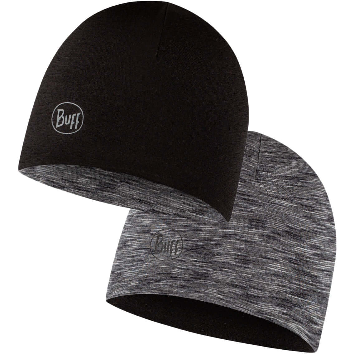 Buff Reversible Merino Lightweight Beanie Youth - Black Graphite