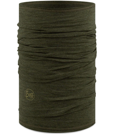 Buff Merino Lightweight Neckwear Solid Bark Brown