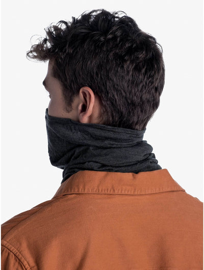 Buff Merino Lightweight Neckwear Solid Bark Brown