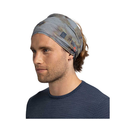 Buff Merino Lightweight Neckwear Natural Tye Dye - Flint - Shop Neck Gaiters at Trekaline
