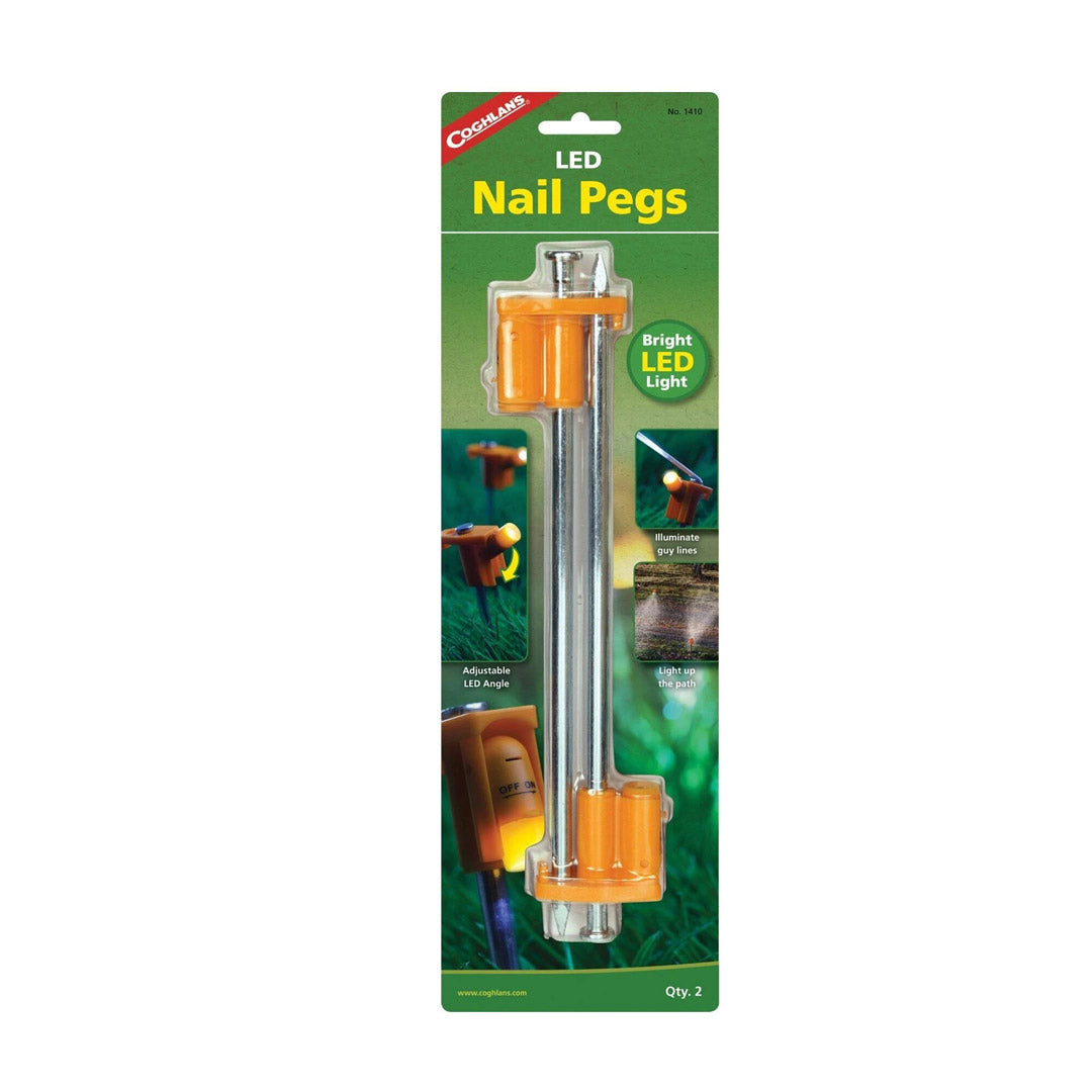 Coghlan's 10-Inch LED Steel Tent Peg 2 Pack - Shop  Tent Stakes at  Trekaline