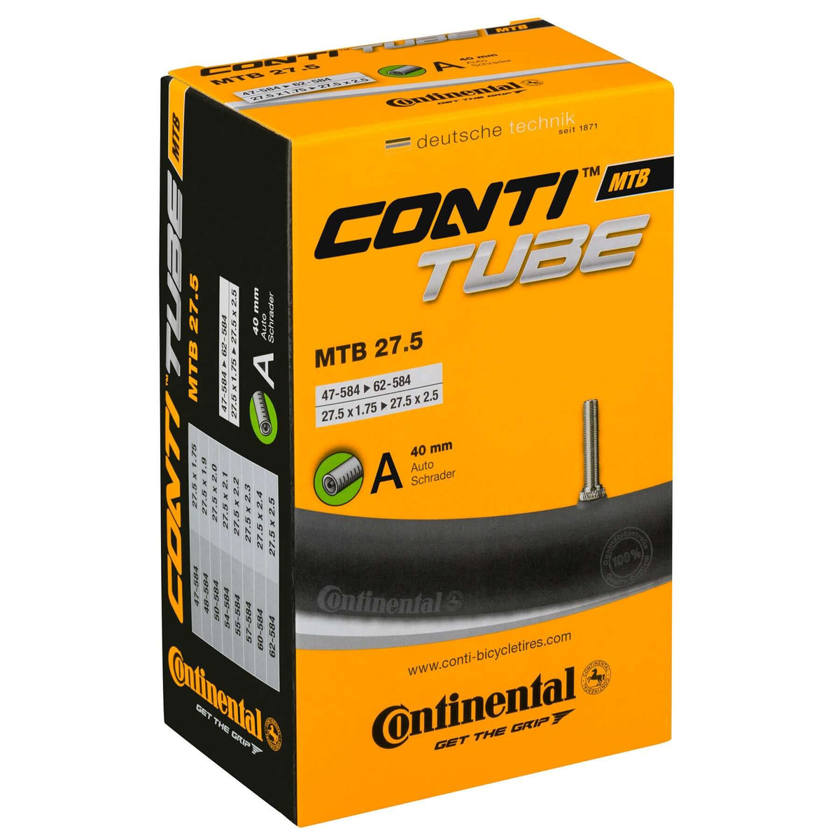 Continental MTB Presta Valve Light Inner Tube 27.5"