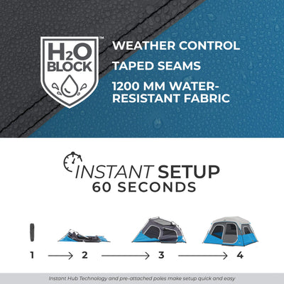 Core Equipment 6 Person Lighted Tent - Shop  Camping Tents at  Trekaline