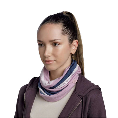 Buff Merino Move Neckwear Multifunction Pansy