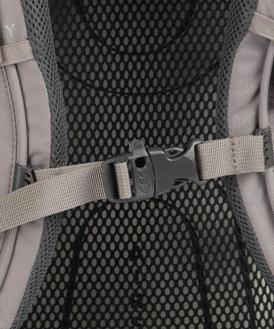 Close-up of adjustable strap on Osprey Renn 65 - Women backpack, featuring women's-specific fit and certified bluesign® product.