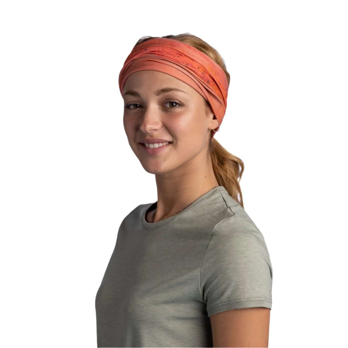Buff CoolNet UV Keffy Nectarine Orange Neck Gaiter