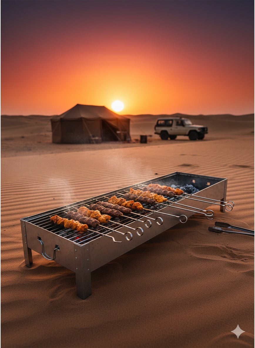 Procamp Galvanized Iron BBQ Grill - Shop  Campfire Grills at  Trekaline
