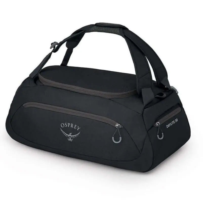 Osprey Daylite Duffel 30 versatile bag with backpack, shoulder, and grab-and-go options, perfect for travel and daily use.