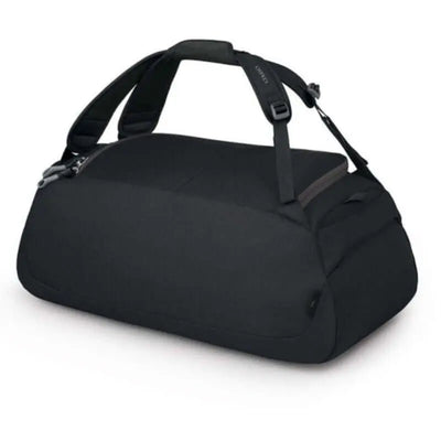 Black Osprey Daylite Duffel 30 with multiple carry options and zippered pockets for versatile use and protection.