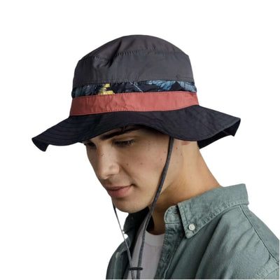 Buff Explore Booney Hat Okisa Black Adventure Hat