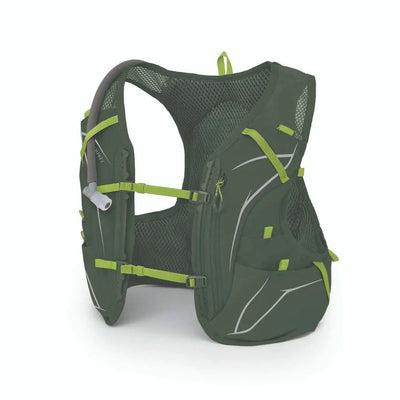 Osprey Duro 6 - Men trail running vest with 1.5L reservoir, ideal for racers needing extra storage and hydration, made of recycled materials.