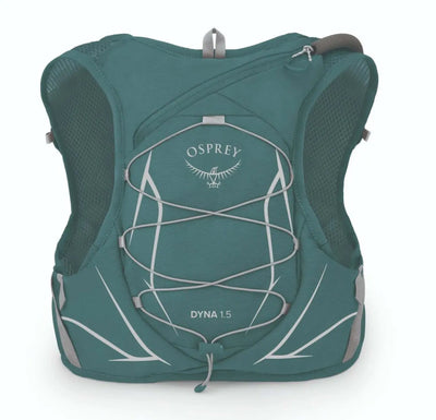 Dyna 1.5 with Reservoir - Women by Osprey, lightweight hydration pack for trail runners, made from recycled materials.