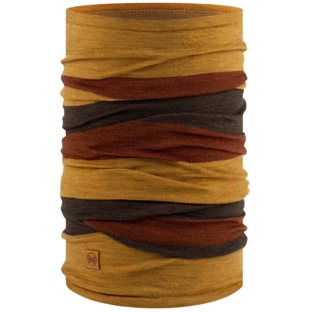 Buff Merino Move Neckwear Solid Mustard Scarf