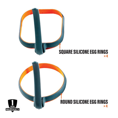 Blackstone Egg Ring Set 8 Pack - Shop  Grill and Fire Pit Accessories at  Trekaline
