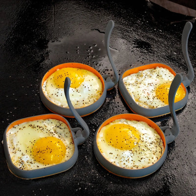 Blackstone Egg Ring Set - 8 Pack Silicone Square and Round