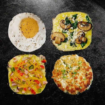 Blackstone Egg Ring Set - 8 Pack Silicone Square and Round