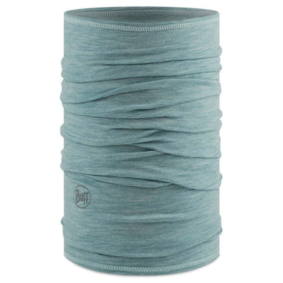 Buff Merino Lightweight Neckwear Solid Pool Blue