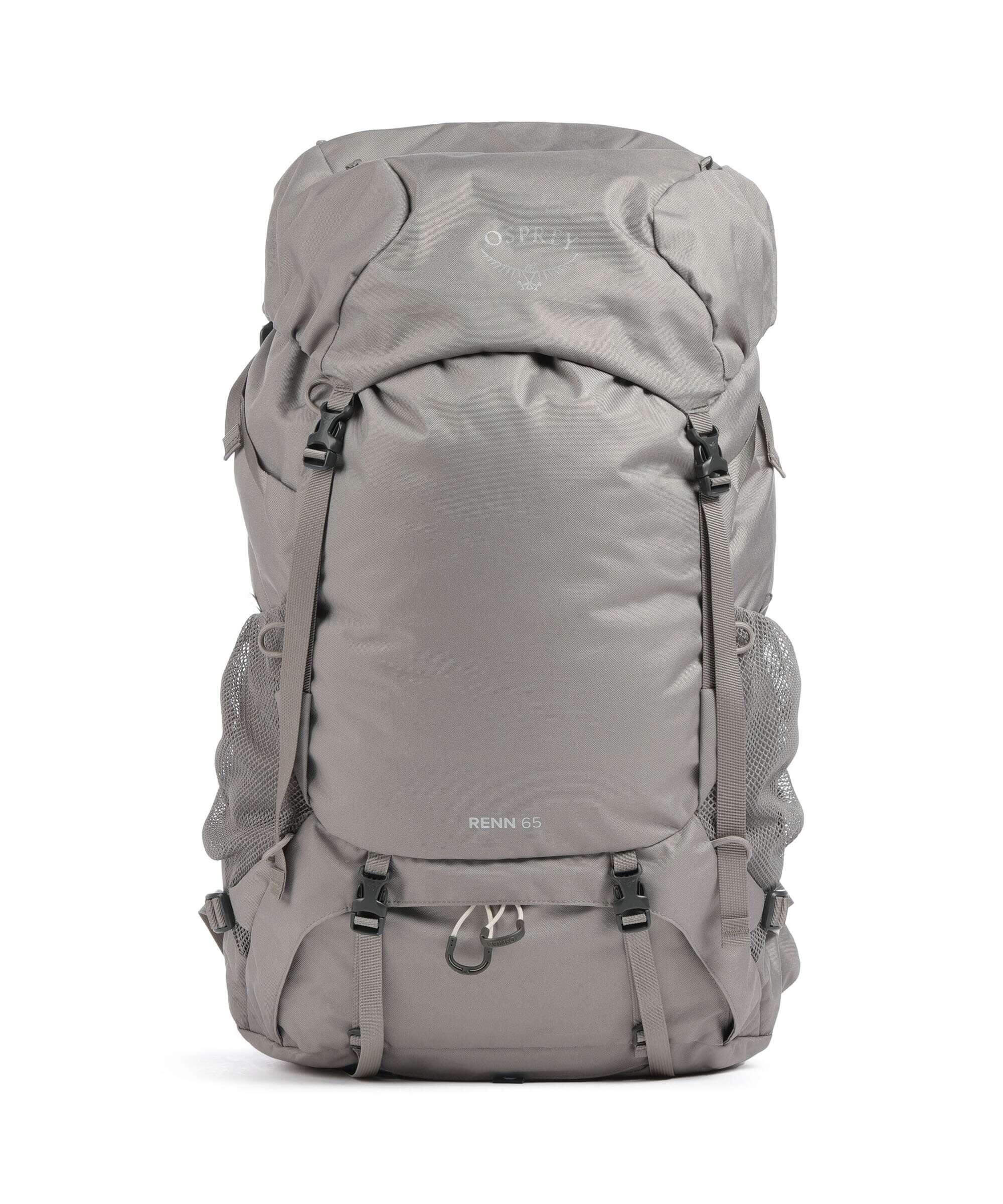 Osprey Renn 65 - Women backpack with raincover, women's-specific fit, ladder lock torso adjustment, and bluesign® certification.
