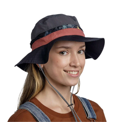 Buff Explore Booney Hat Okisa Black Adventure Hat