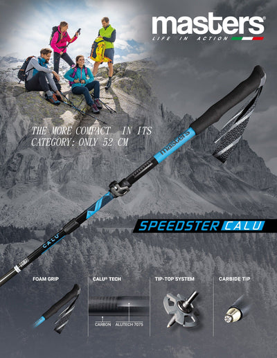 Masters Speedster Calu - Black / Sky Blue - Shop  Trekking Poles at  Trekaline
