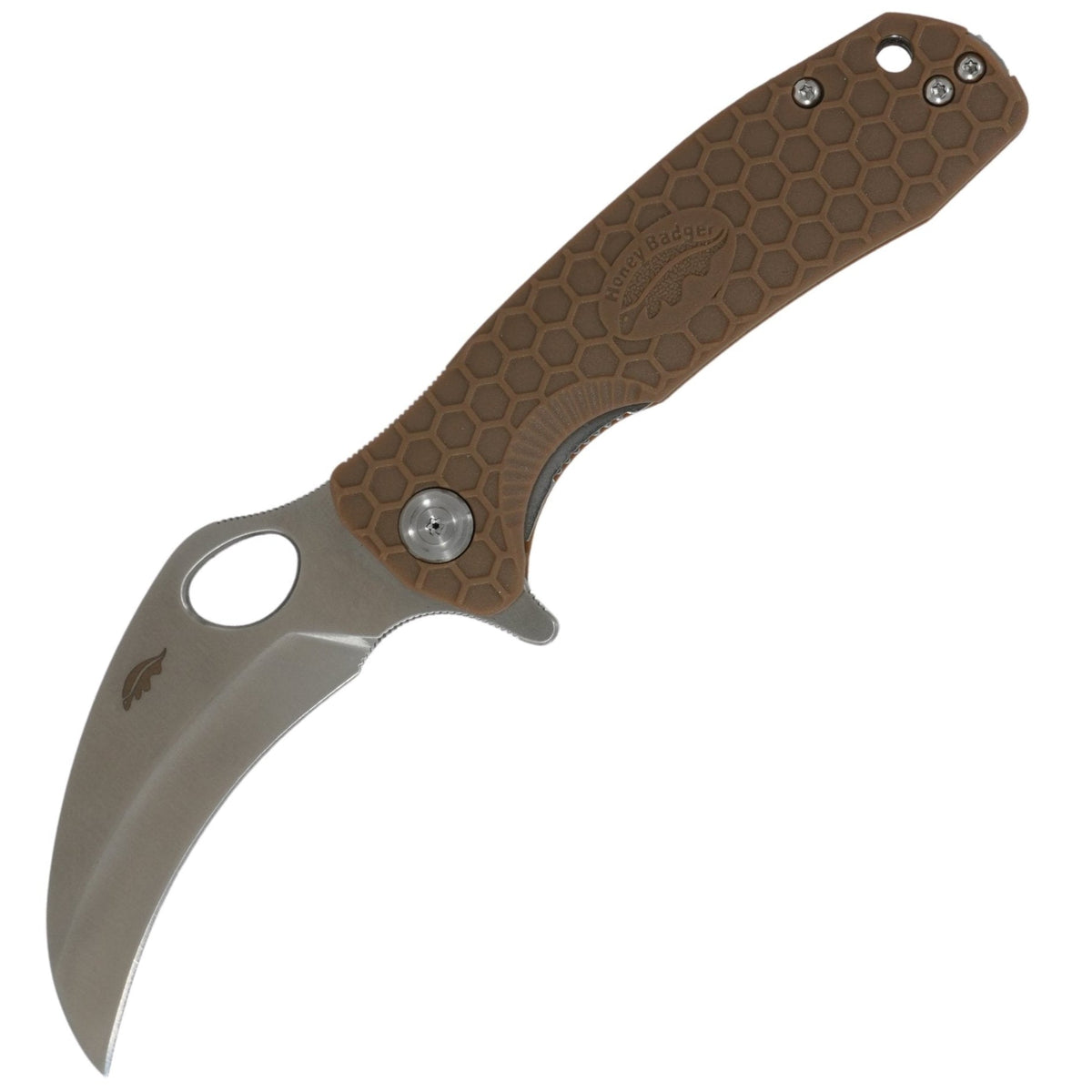 Honey Badger Large Claw Smooth Knife 8Cr13MoV Steel