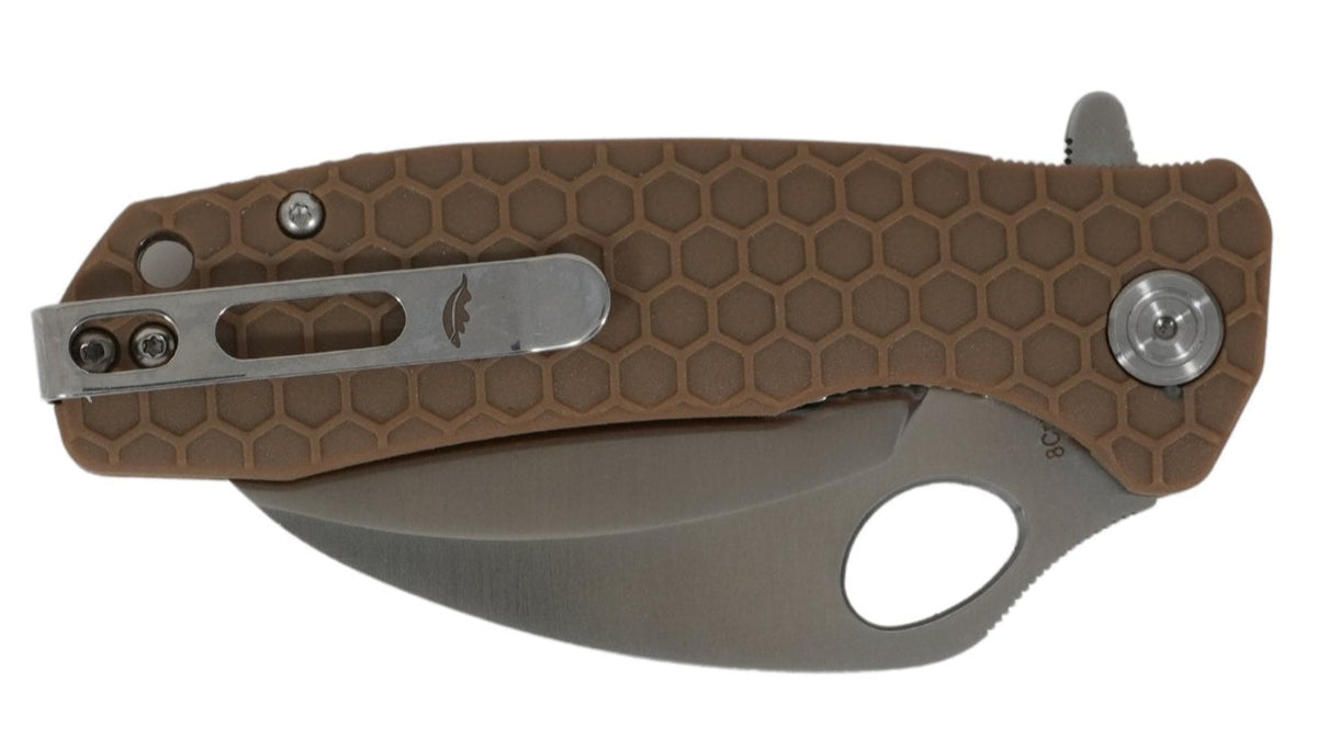 Honey Badger Large Claw Smooth Knife 8Cr13MoV Steel