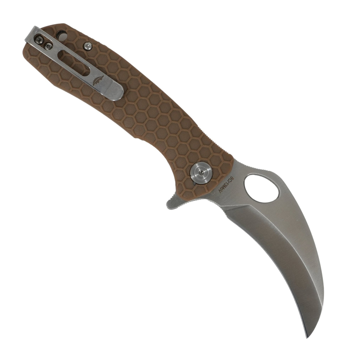 Honey Badger Large Claw Smooth Knife 8Cr13MoV Steel