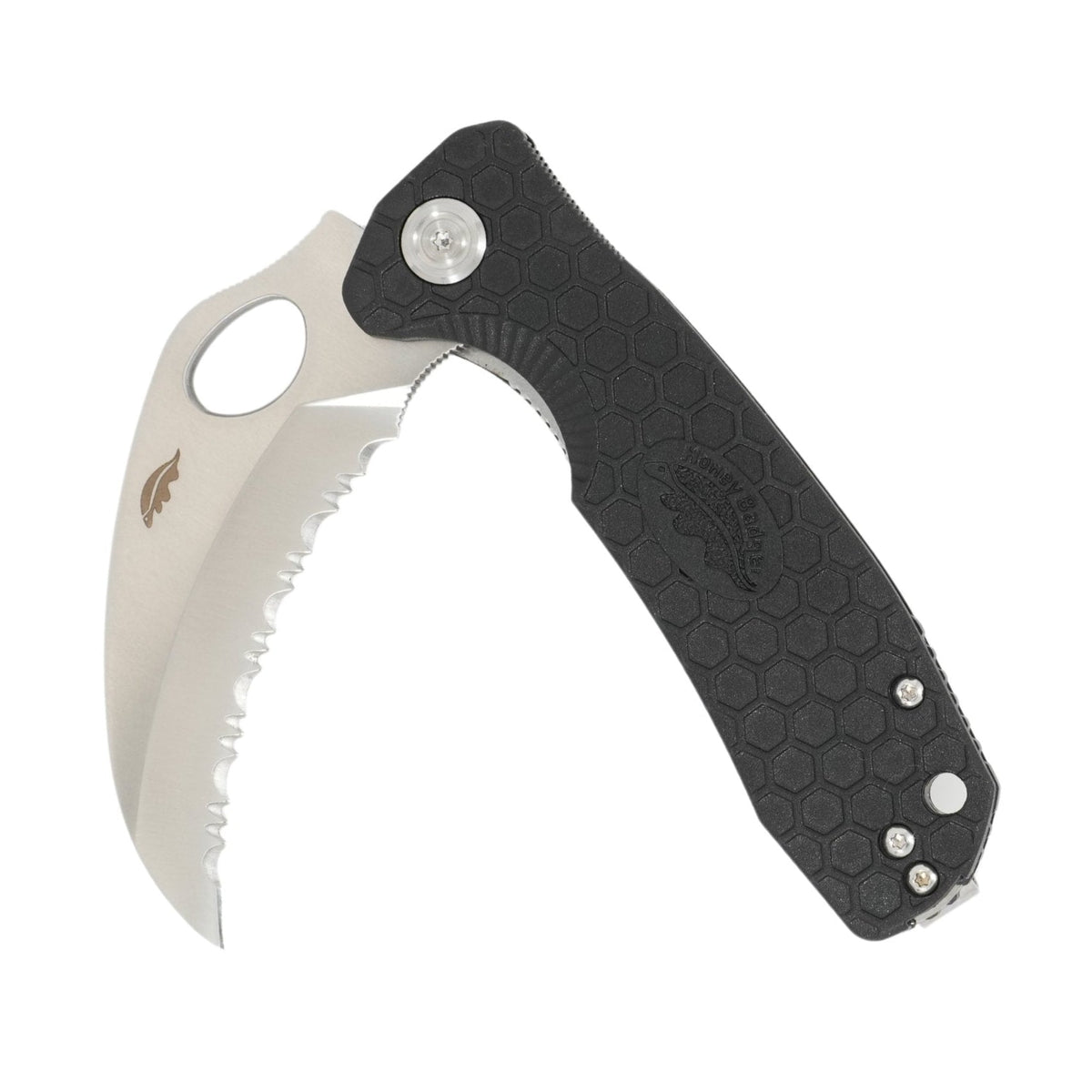 Honey Badger Large Claw Serrated Knife 8Cr13MoV Steel