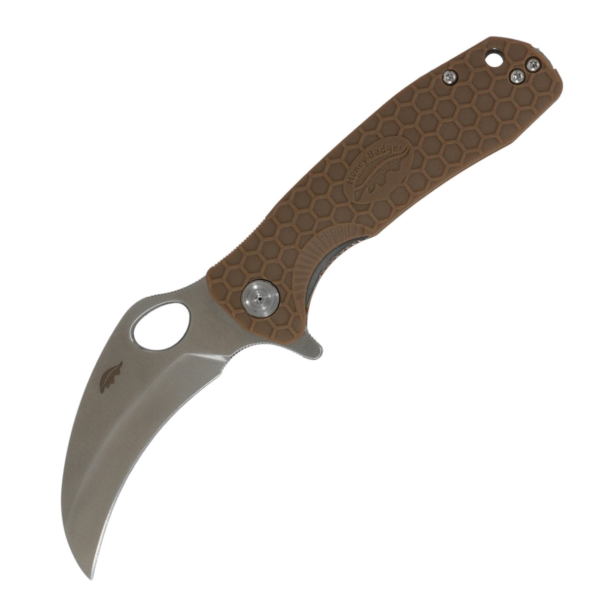 Honey Badger Medium Claw Smooth Knife 8Cr13MoV Steel