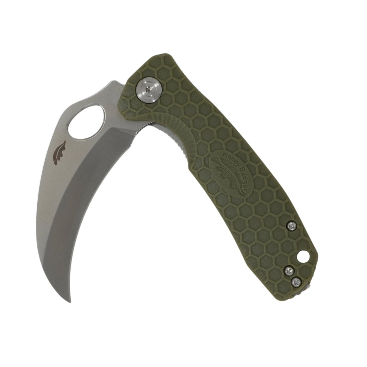 Honey Badger Medium Claw Smooth Knife 8Cr13MoV Steel