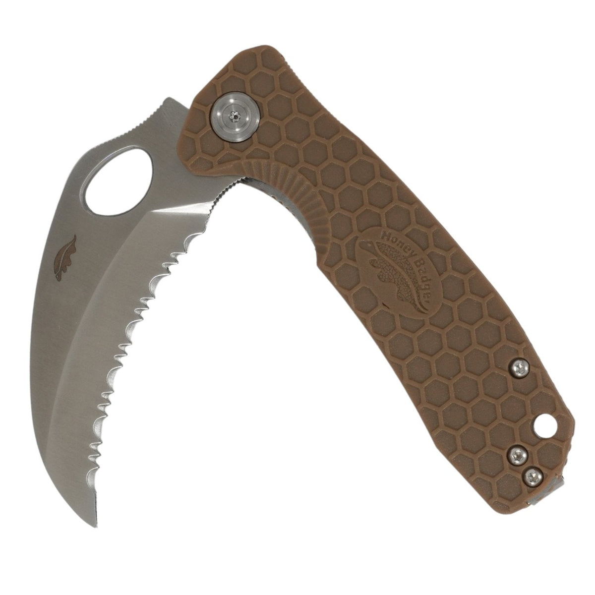 Honey Badger Medium Claw Serrated Knife 8Cr13MoV Steel