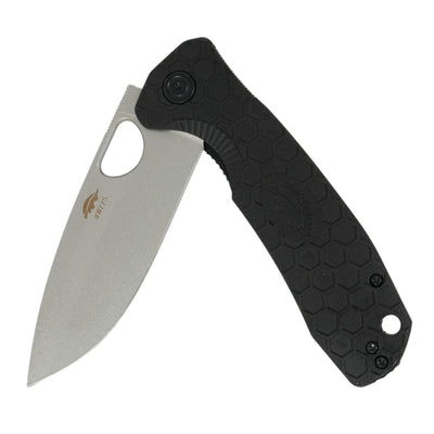 Honey Badger Limited Edition Large Black Drop Point Knife D2 Steel