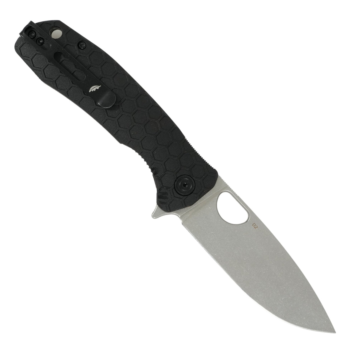 Honey Badger Limited Edition Large Black Drop Point Knife D2 Steel