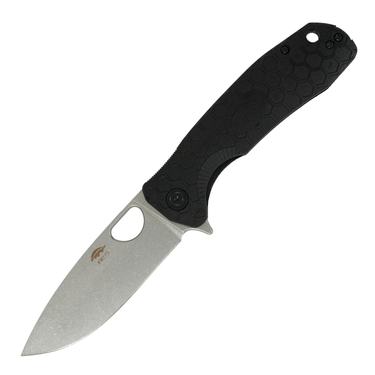 Honey Badger Limited Edition Large Black Drop Point Knife D2 Steel